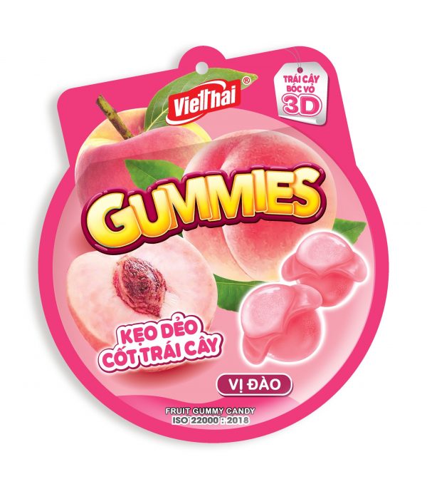 Kẹo Dẻo 3D Gummies Vị Đào 150g