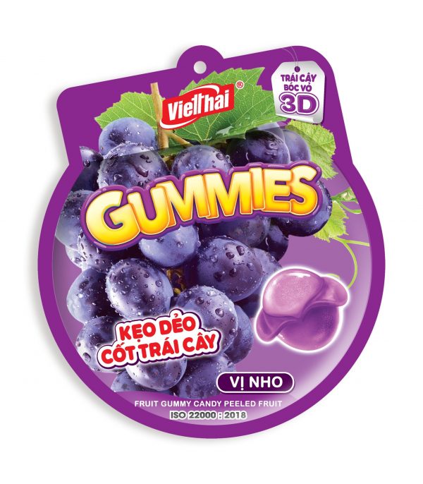 Kẹo Dẻo 3D Gummies Vị Nho 150g