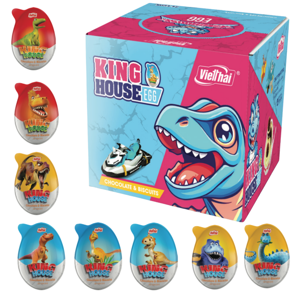 Kẹo Socola Trứng Khủng Long King House