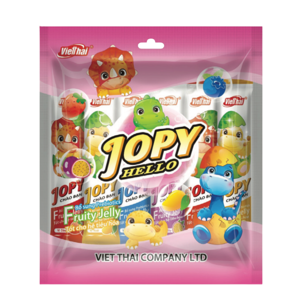 Kẹo Thạch Jopy Cây Nhỡ Bổ Sung Prebiotics 400g