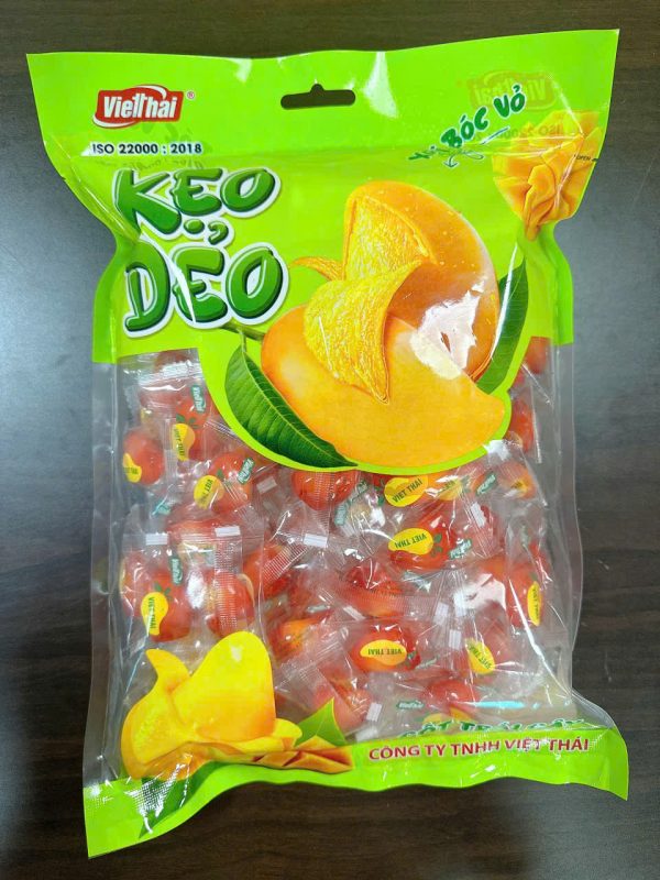 Kẹo Dẻo Cốt Trái Cây Bóc Bỏ – Xoài Đỏ 1kg