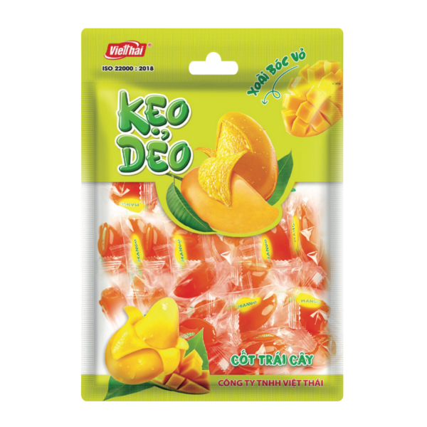 Kẹo Dẻo Cốt Trái Cây Bóc Bỏ – Xoài Đỏ 1kg
